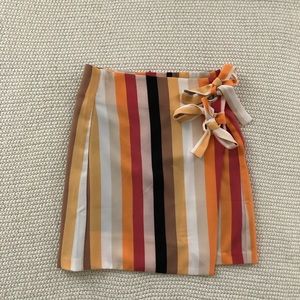 Urban Outfitters Grommet Tie Mini Skirt